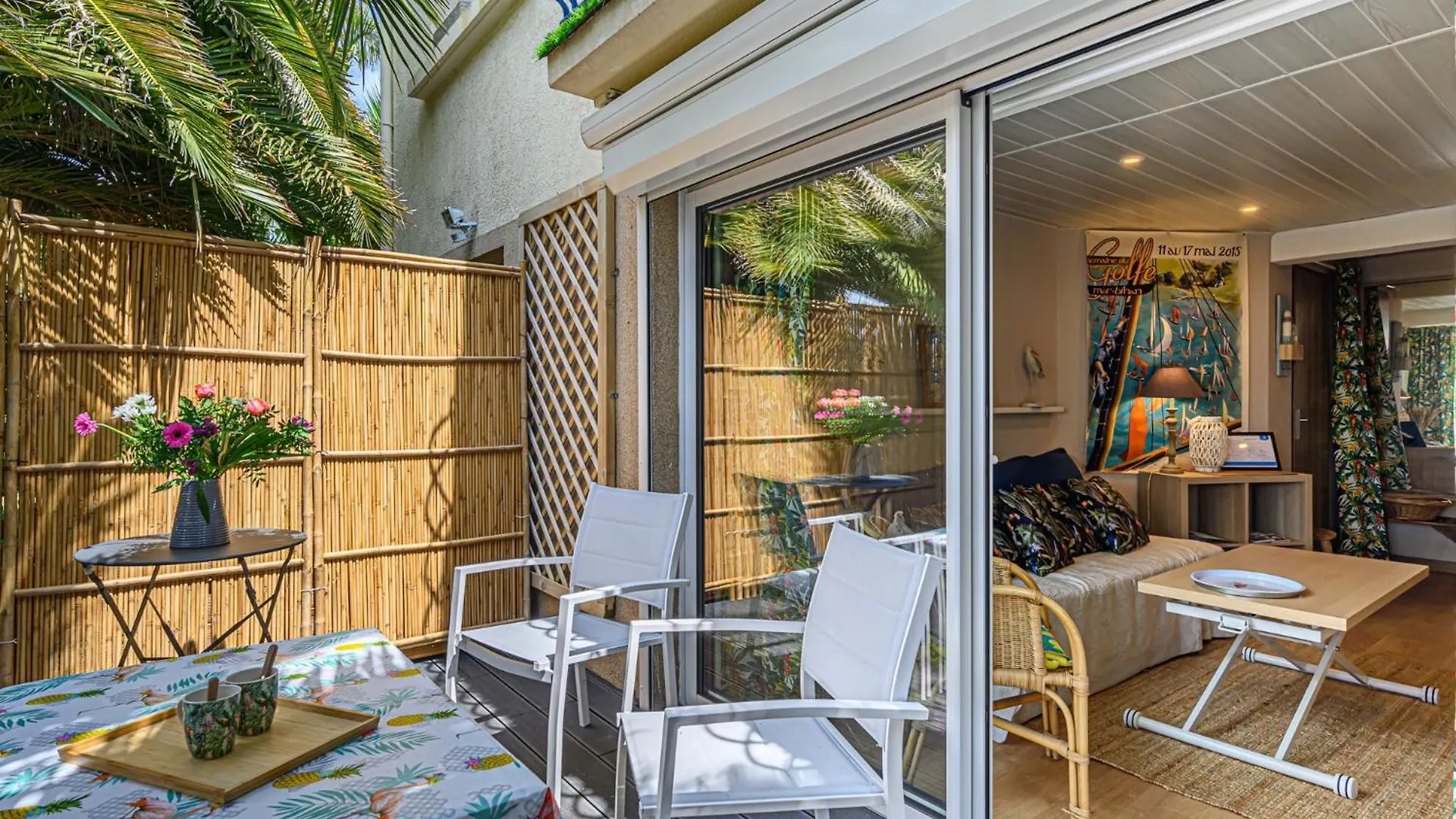 Sous Les Palmiers - Charmant Appartement Avec Terrasse فان فرنسا